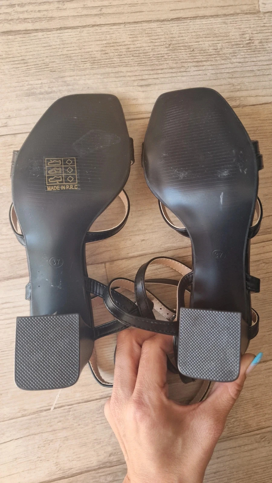 Sandales à talons Joia noires à brides – pointure 37 – photo 13